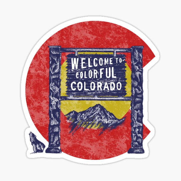 vintage colorado Sticker