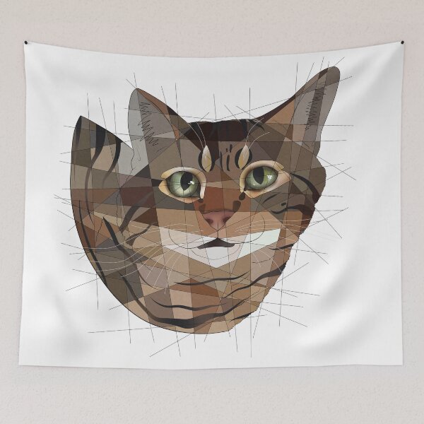 Item preview, Striped Cat designed and sold by Blacklightco.