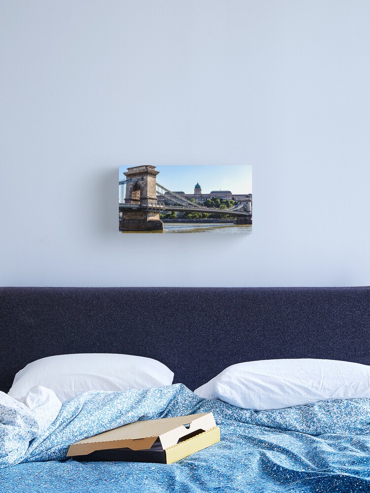 Thumbnail 2 of 3, Canvas Print, Széchenyi Chain Bridge designed and sold by darren-j-mcleod.