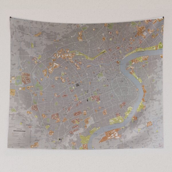 Item preview, Map of Shanghai China (1983) designed and sold by BravuraMedia.