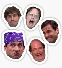 The Office Faces Sticker Pack Sticker