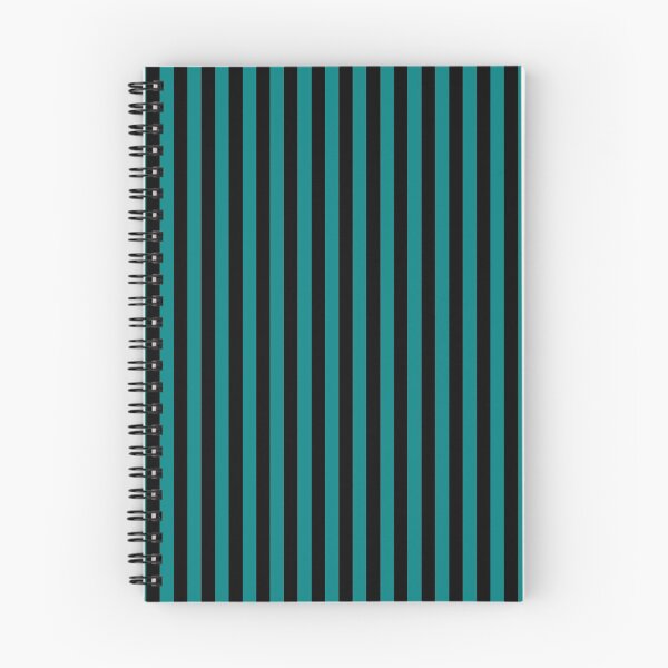 Item preview, Teal Green and Black Vertical Stripes designed and sold by ColorPatterns.