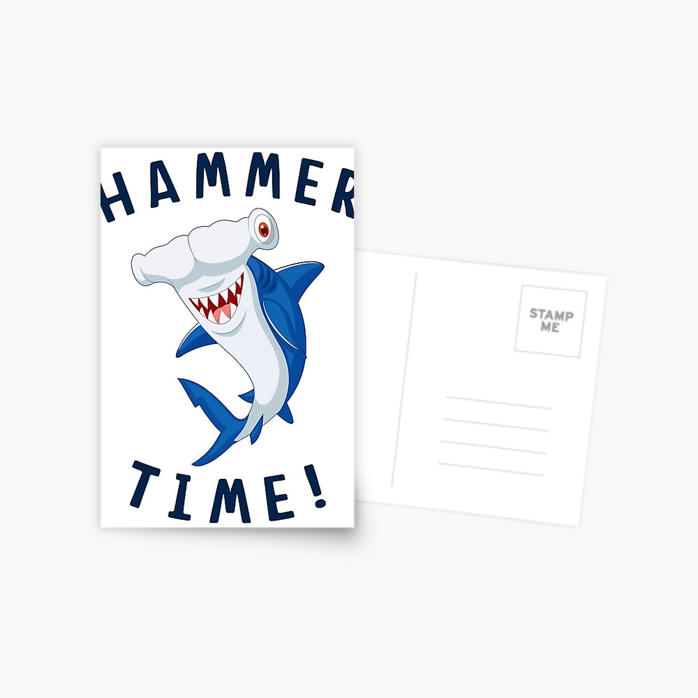 Hammer Time Hammerhead Shark Greeting Card for Sale by StaticGambler