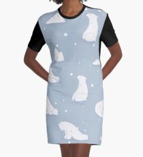 patterns Everyday | Yoga Bears Graphic T-Shirt Dress
