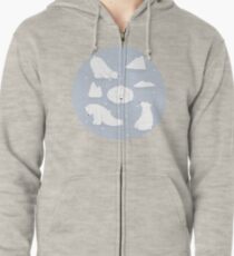 patterns Everyday | Yoga Bears Zipped Hoodie