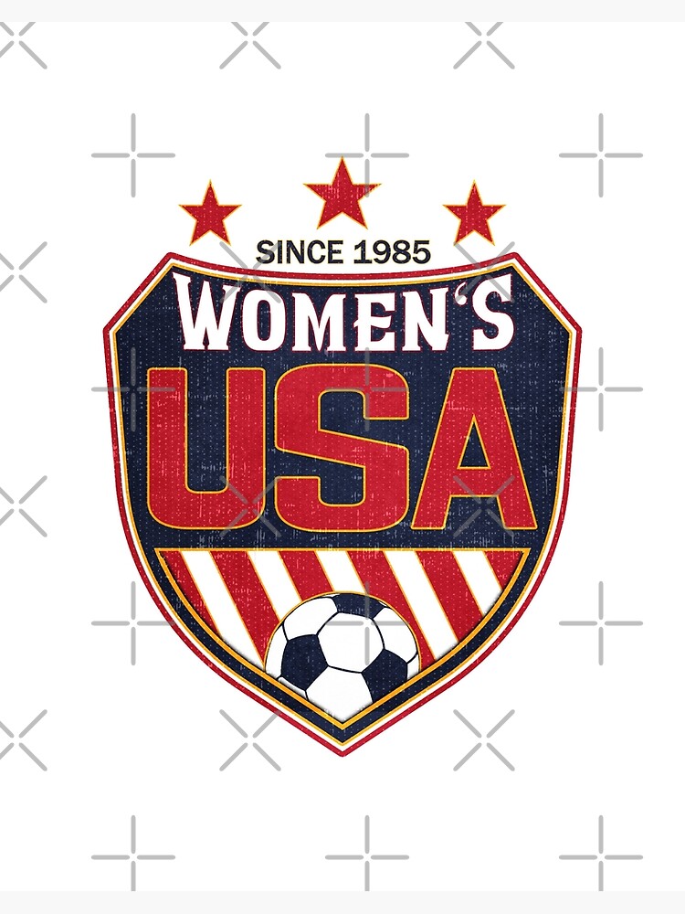 Usa Women S Soccer National Shield Since 1985 Art Board Print By Fermo Redbubble