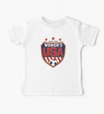 USA Women's Soccer National Shield seit 1985 Baby T-Shirt