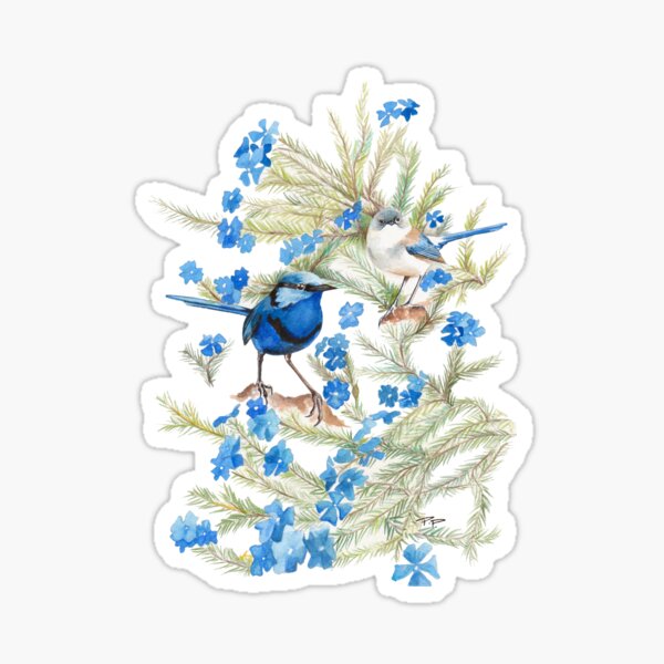 Item preview, Splendid Wren & Leschenaultia designed and sold by PollaPosavec.