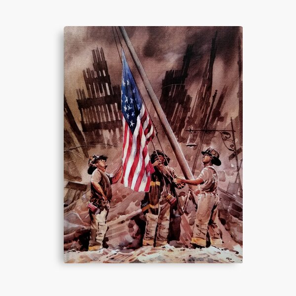 9/11 NYPD and FDNY, Heroes of our Time Canvas Print