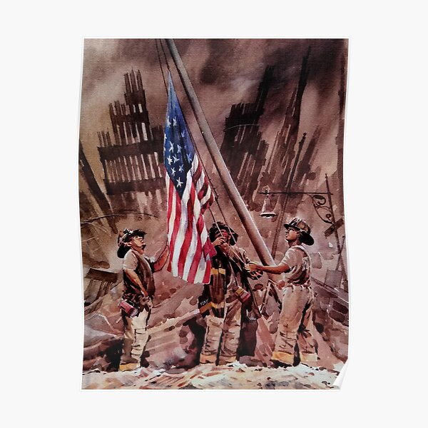 9/11 NYPD and FDNY, Heroes of our Time Poster