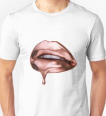 Lippenstift-Tropfen Unisex T-Shirt