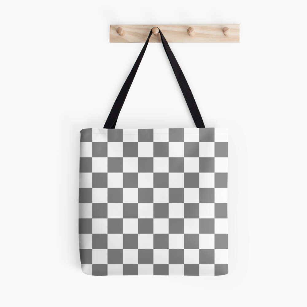 Gray and White Checkered