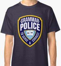 Grammar Police Badge Classic T-Shirt