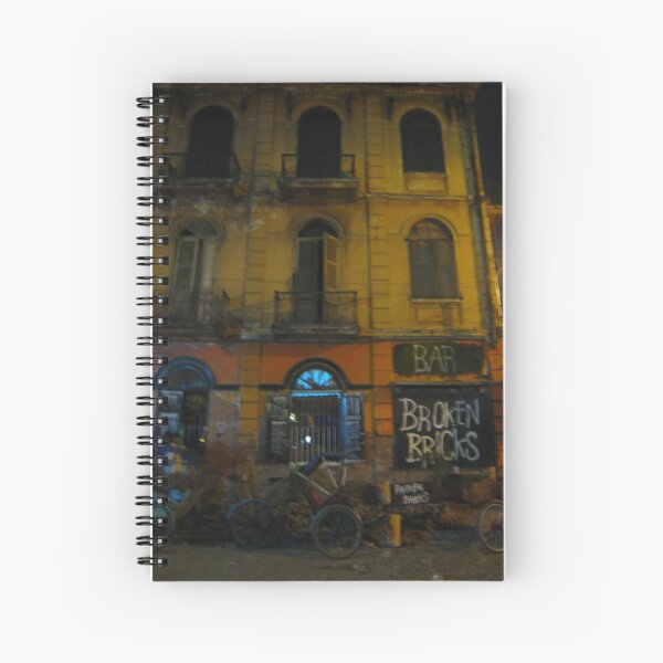 Broken Bricks Bar Spiral Notebook
