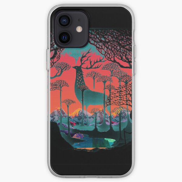 Esprit de la forêt - Illustration des terres boisées Coque souple iPhone