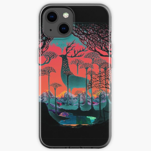 Esprit de la forêt - Illustration des terres boisées Coque souple iPhone