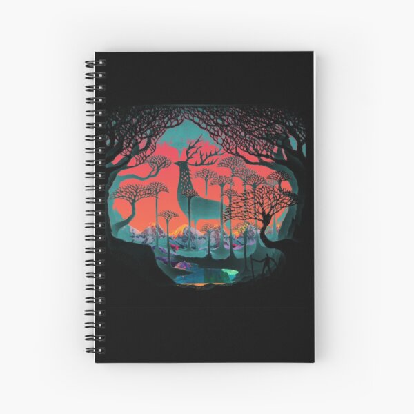 Forest Spirit - Woodland Illustration Spiral Notebook