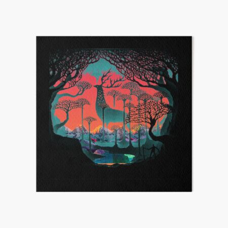 Waldgeist - Waldillustration Galeriedruck