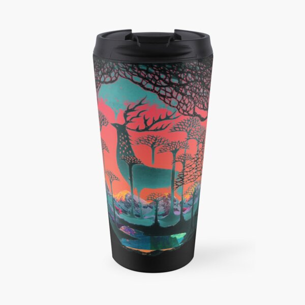 Waldgeist - Waldillustration Kaffee-Thermobecher