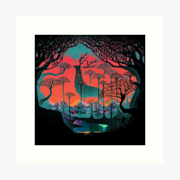 Forest Spirit - Woodland Illustration Art Print