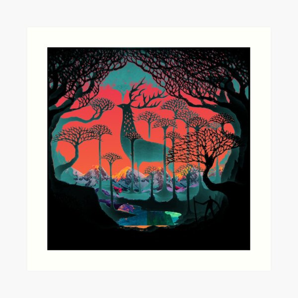 Forest Spirit - Woodland Illustration Art Print