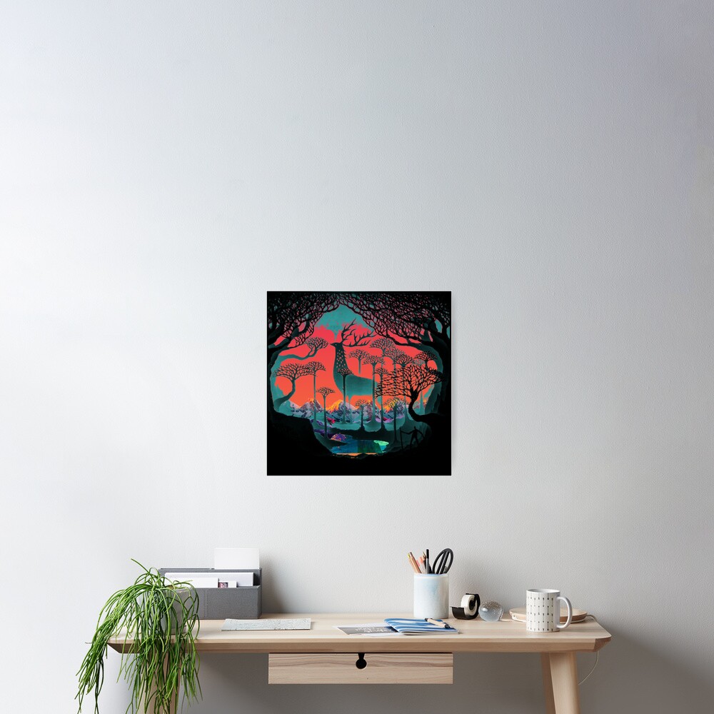 Forest Spirit - Woodland Illustration Poster