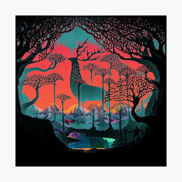Forest Spirit - Woodland Illustration Photographic Print