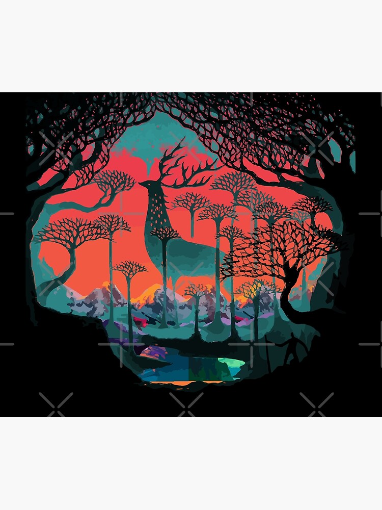 Forest Spirit - Woodland Illustration by WishingInkwell