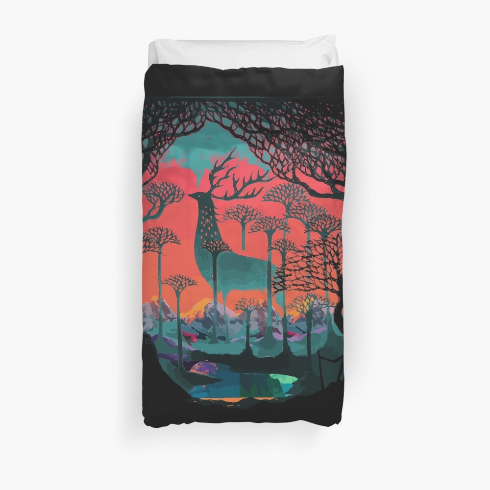 Forest Spirit - Woodland Illustration Duvet Cover