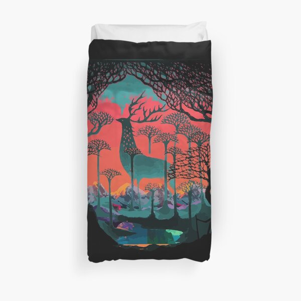 Forest Spirit - Woodland Illustration Duvet Cover