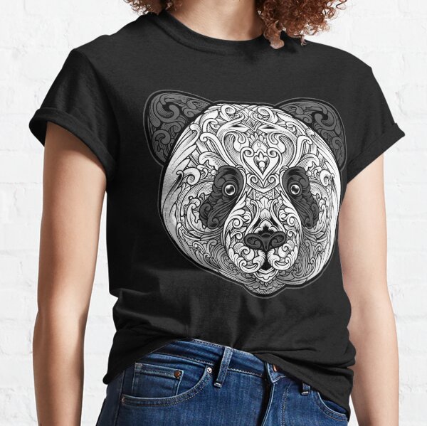 Ornate Panda Classic T-Shirt