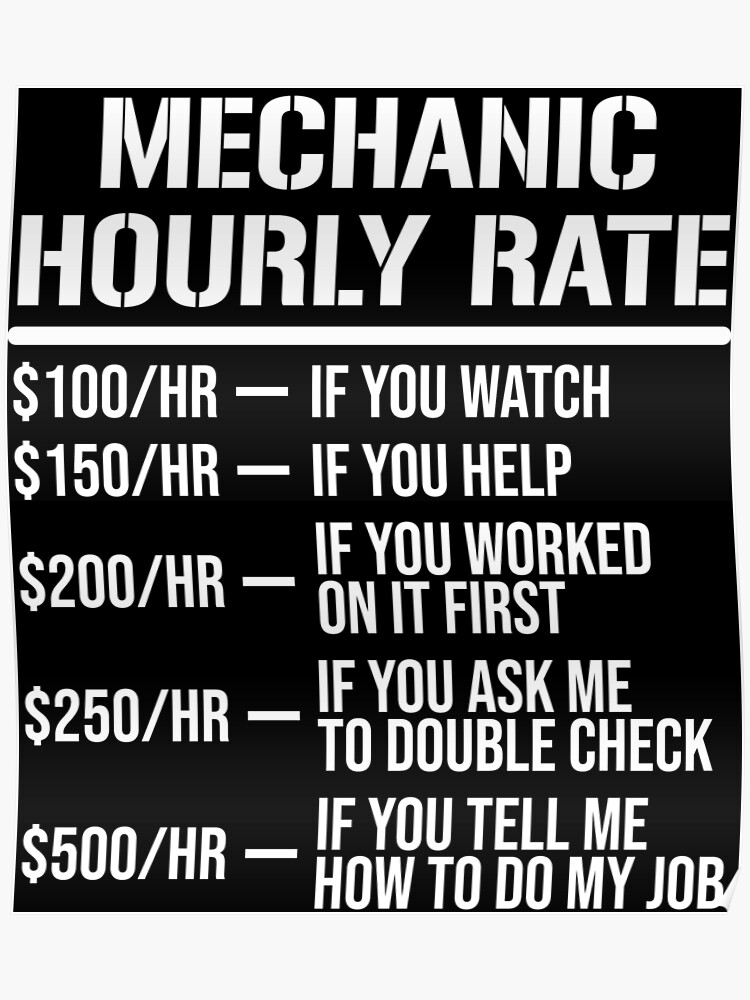 Mechanic Labor Rate Chart