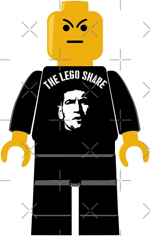 The Lego Share Frank Castle By Desenatorul1976 Redbubble