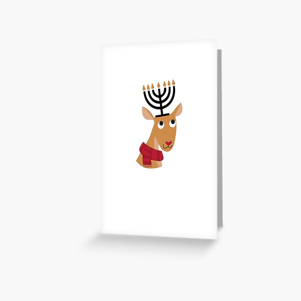 Rentier Hanukkah Grußkarte
