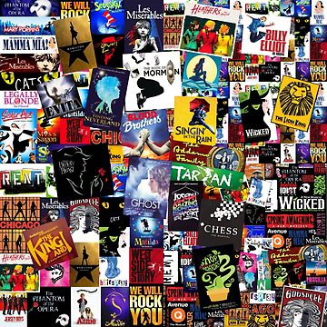 Artwork thumbnail, Musicals Collage IV Original by BrambleBox