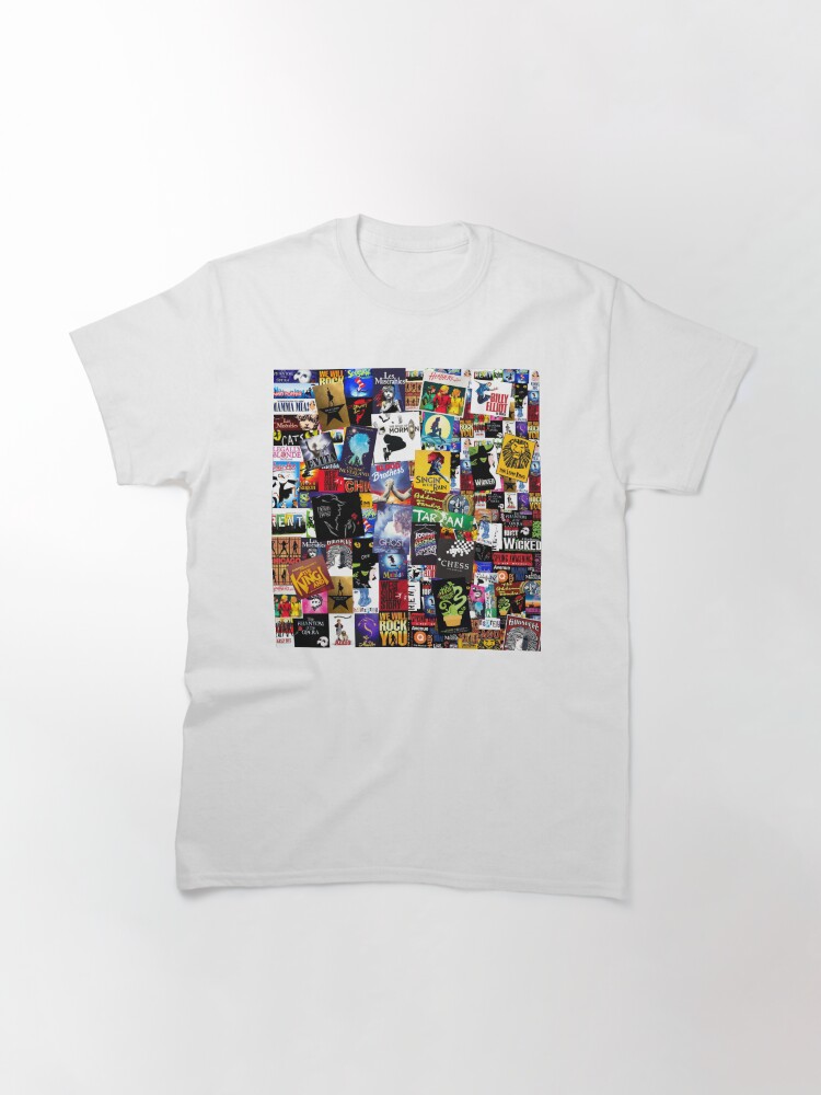Thumbnail 3 of 7, Classic T-Shirt, Musicals Collage IV Original designed and sold by BrambleBox.