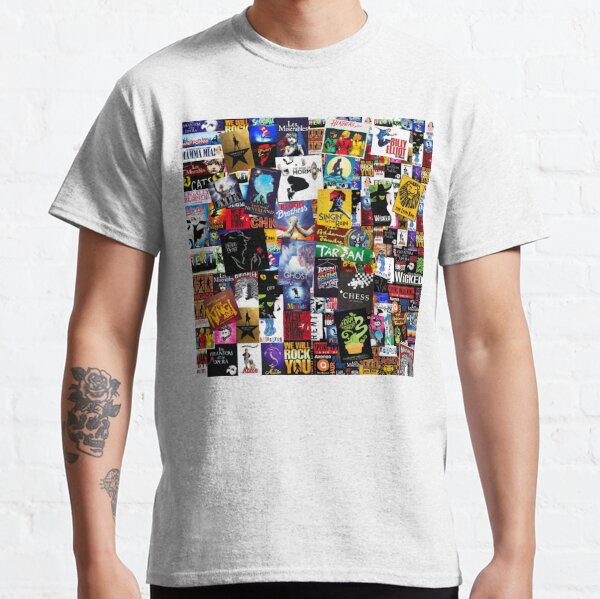 Broadway Musical Collage T-Shirts for Sale | Redbubble