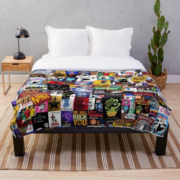 Musicals Collage IV Throw Blanket