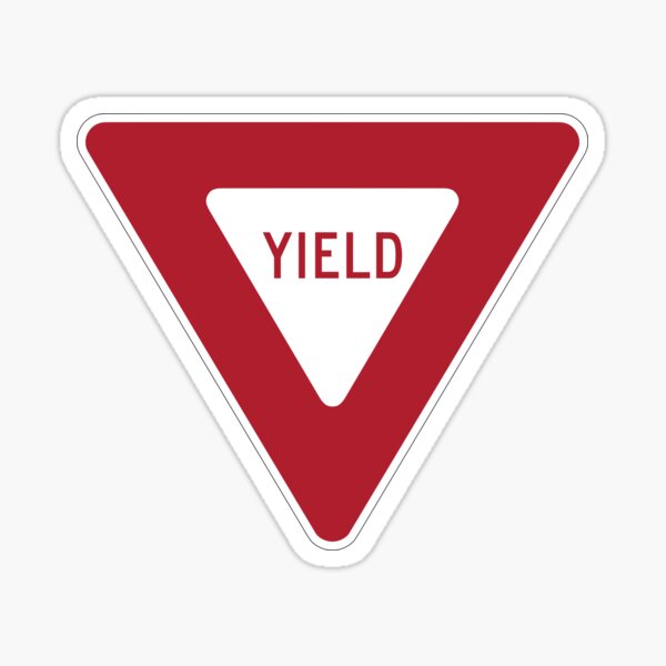 Yield Sign Sticker