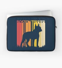 Vintage Retro Boston Terrier Christmas Gift Laptop Sleeve