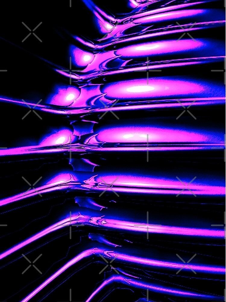 Abstract Neon Alien Pod by perkinsdesigns