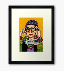Iris Apfel Framed Print