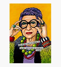 Iris Apfel Photographic Print