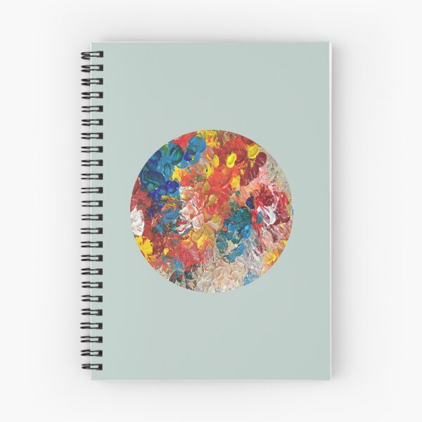 Item preview, Coloured Acrylic Circles Pattern with Mint and Navy Background designed and sold by IMJones.