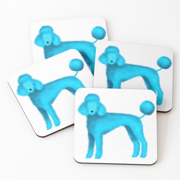 Item preview, Turquoise Blue Poodles designed and sold by illucalliart.