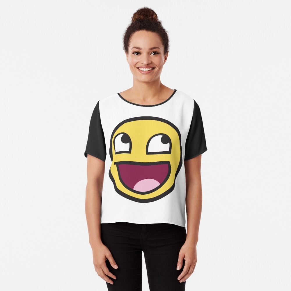 Awesome Face Funny Meme Smiley Emoticon | Kids T-Shirt