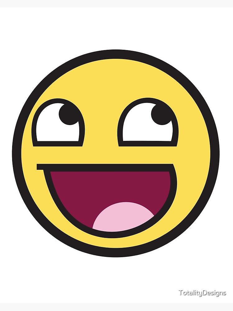 Awesome Face Funny Meme Smiley Emoticon