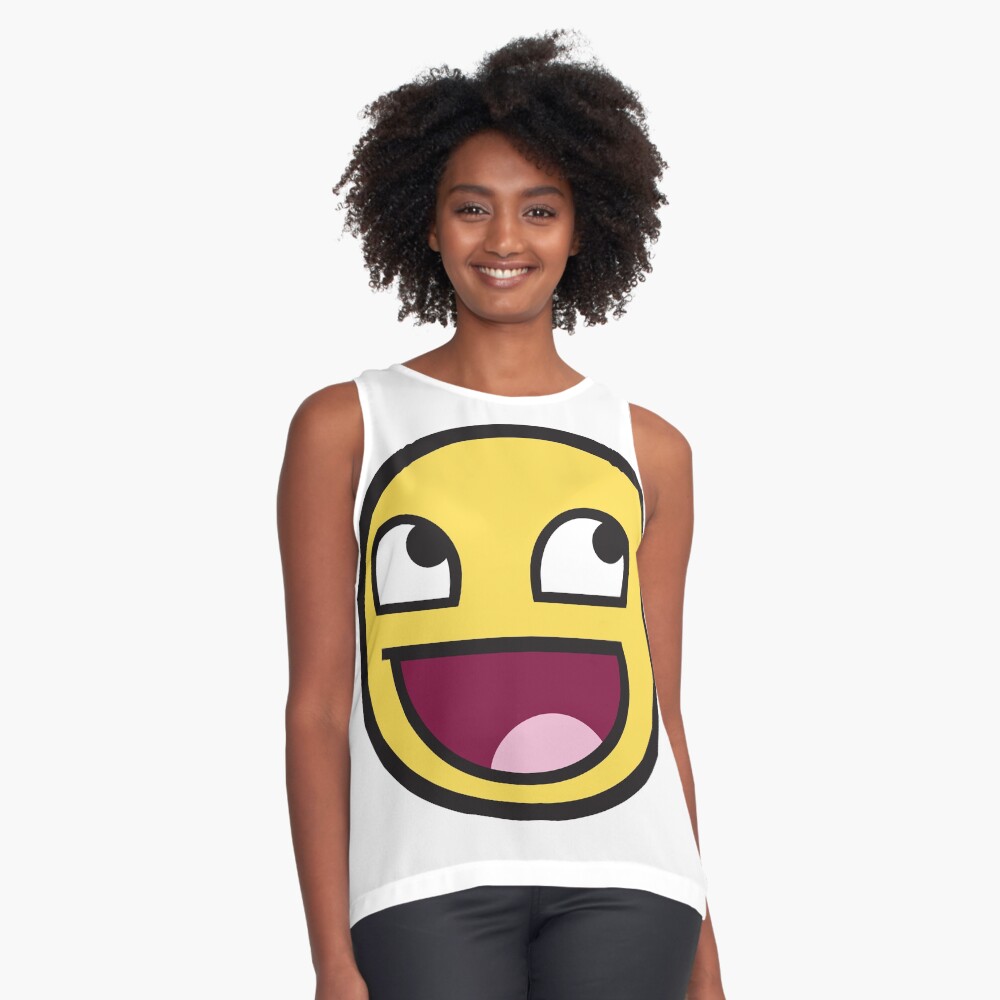 Awesome Face Funny Meme Smiley Emoticon | Kids T-Shirt