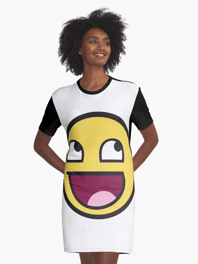 Awesome Face Funny Meme Smiley Emoticon | Kids T-Shirt