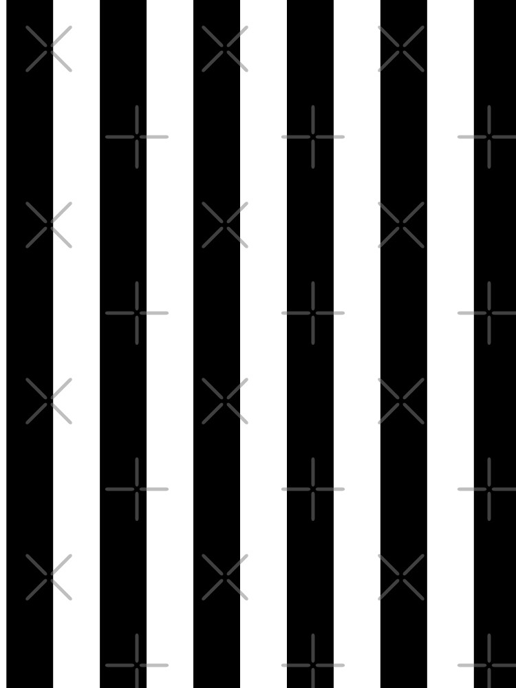 Disover Black and White Vertical Stripes Mini Skirt